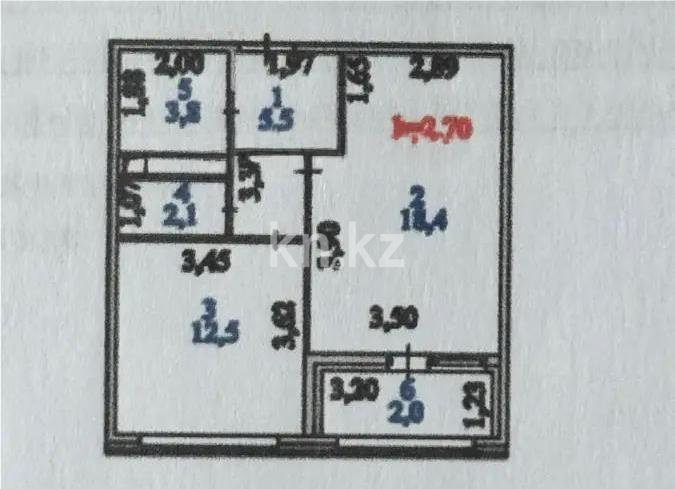 Продажа 1-комнатной квартиры, 44.4 м² в Астане - фото 5