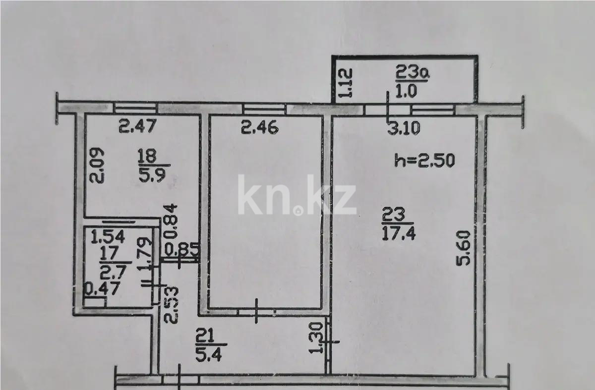Продажа 2-комнатной квартиры, 42.7 м², ул. Макатаева, дом  168 в Алматы