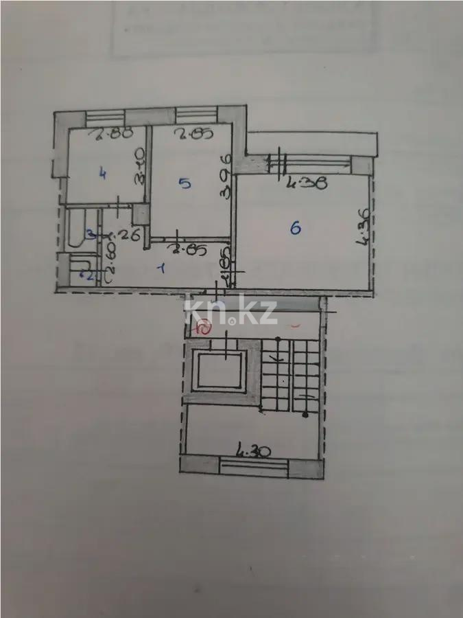 Продажа 2-комнатной квартиры, 52 м², ул. Дюсембекова, дом  49 в Караганде - фото 7