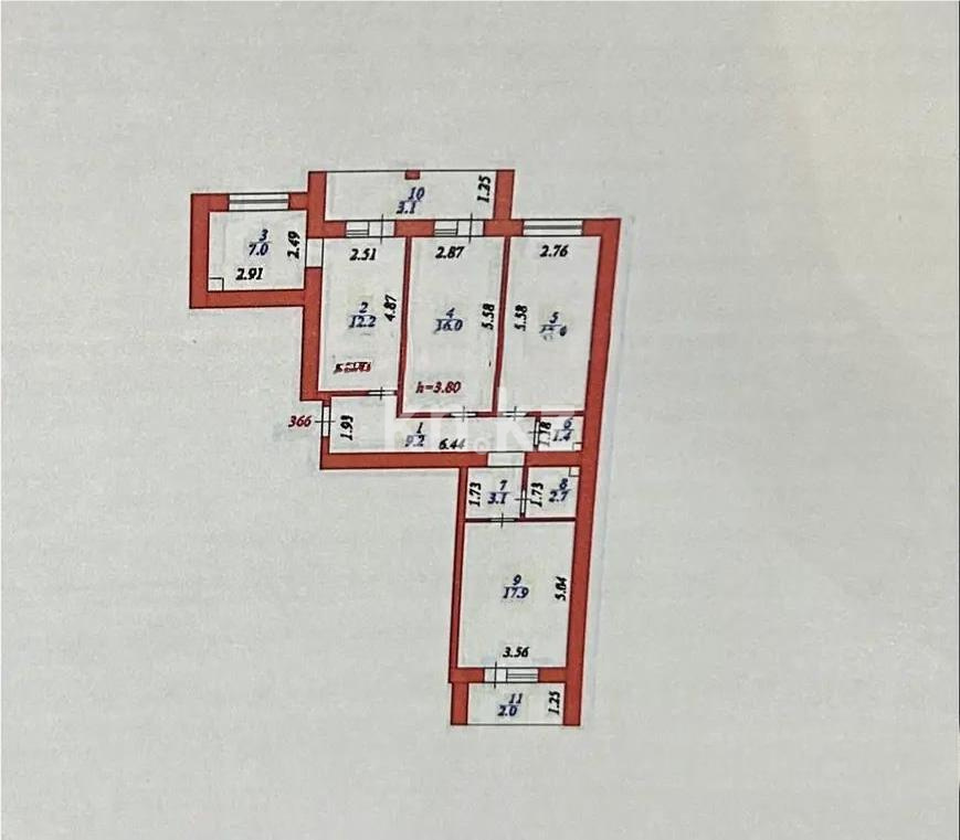 Продажа 3-комнатной квартиры, 90 м², ул. Бокейхана, дом  13 стр в Астане