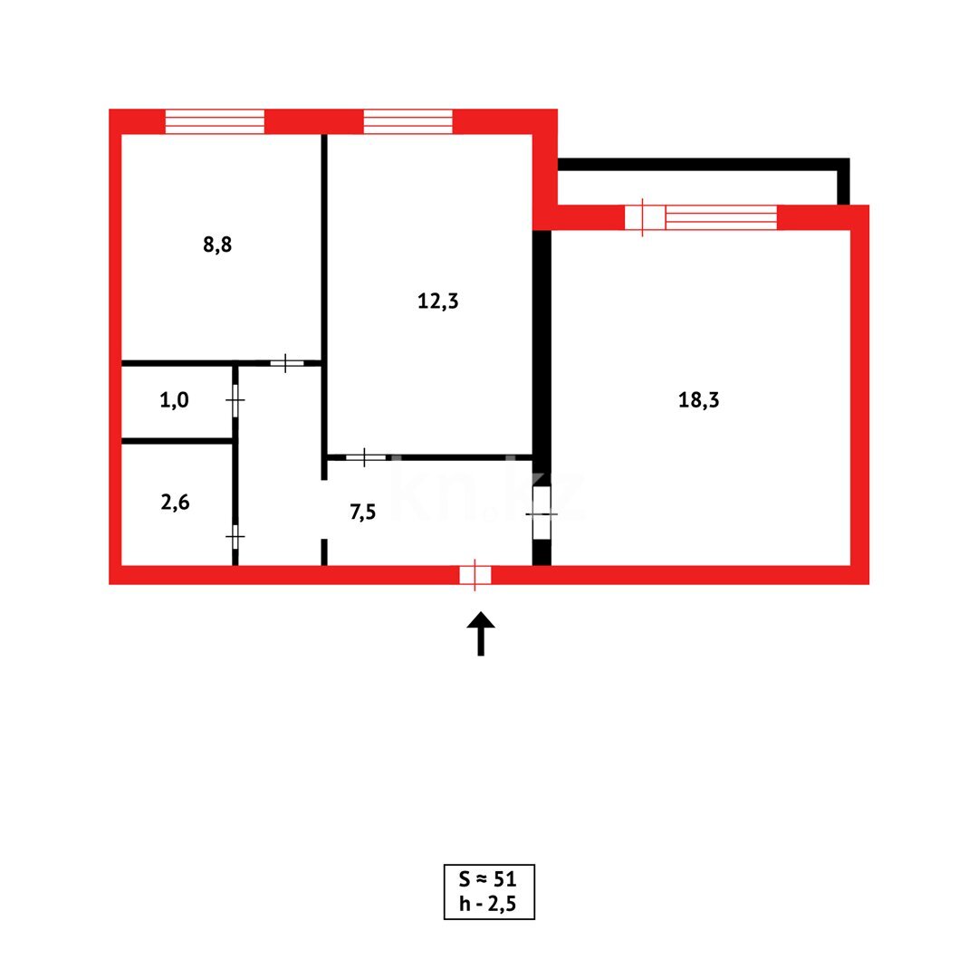 Продажа 2-комнатной квартиры, 52 м² в Абае - фото 8