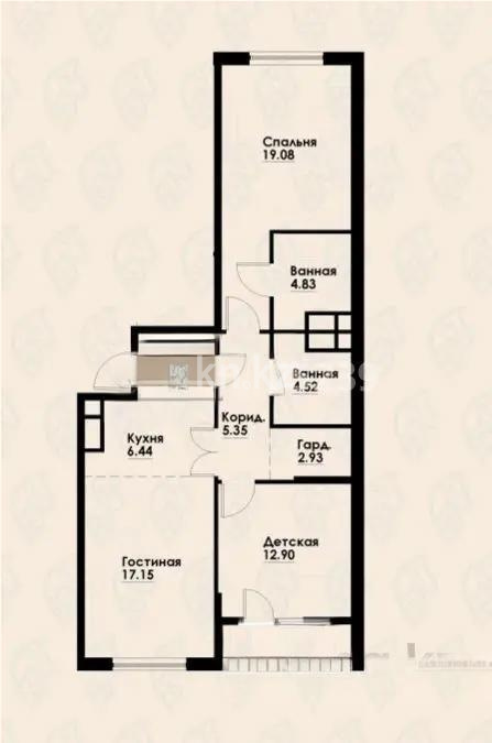 Продажа 3-комнатной квартиры, 78 м² в Алматы