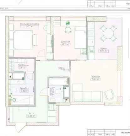 Продажа 3-комнатной квартиры, 78 м² в Астане