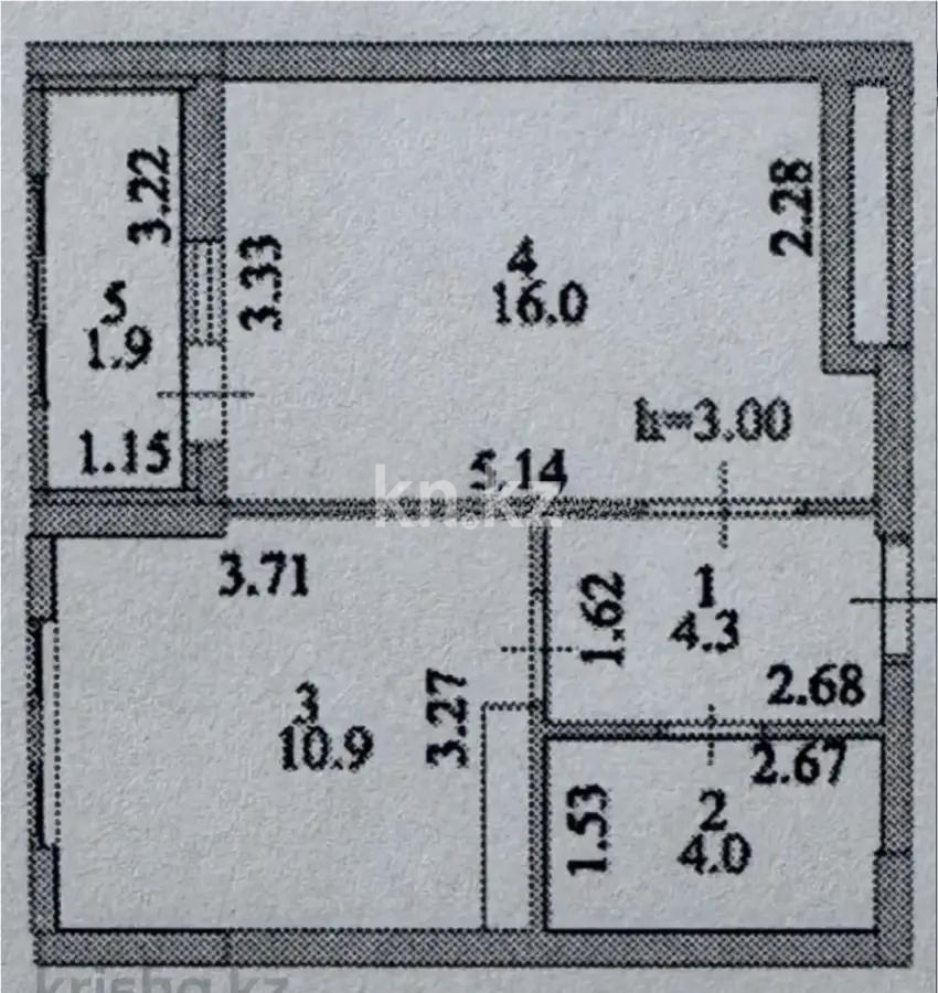Продажа 1-комнатной квартиры, 37.1 м², ул. Е-36, дом  4 в Астане - фото 3