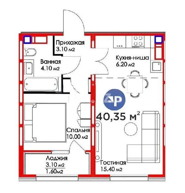 Продажа 2-комнатной квартиры, 40 м² в Астане - фото 6