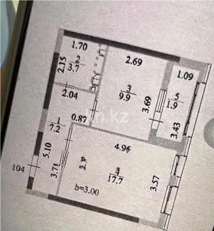 Продажа 1-комнатной квартиры, 40.4 м² в Астане