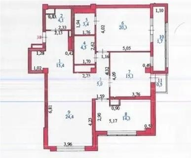 Продажа 3-комнатной квартиры, 109 м² в Астане