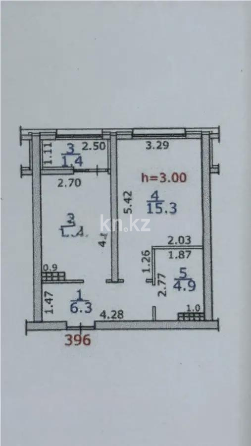 Продажа 1-комнатной квартиры, 39.6 м² в Алматы