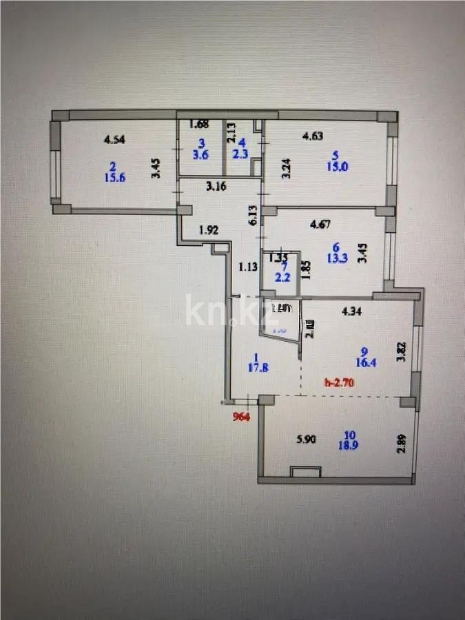 Продажа 4-комнатной квартиры, 106.7 м² в Астане - фото 11