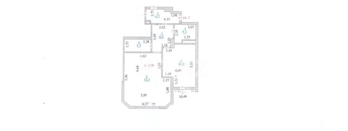 Продажа 3-комнатной квартиры, 152 м², пр. Абая, дом  45/1 в Астане