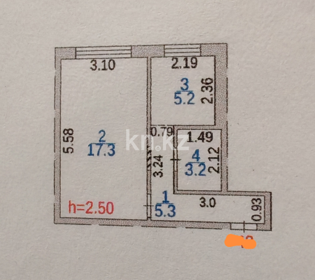 Продажа 1-комнатной квартиры, 31 м² в Караганде - фото 9