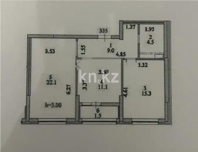Продажа 2-комнатной квартиры, 63.5 м² в Астане - фото 3