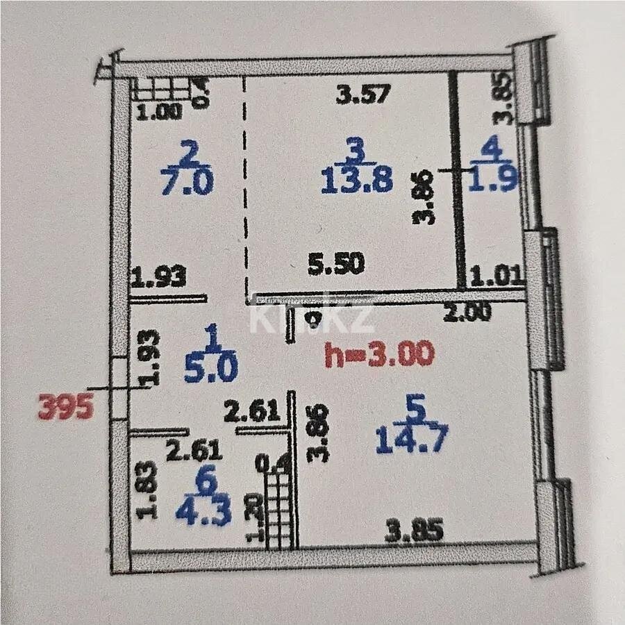 Продажа 2-комнатной квартиры, 47 м² в Алматы - фото 4