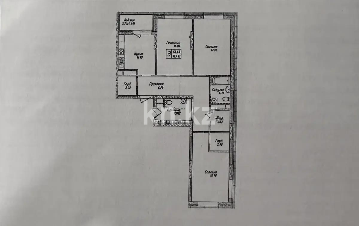 Продажа 3-комнатной квартиры, 108.1 м² в Астане - фото 8