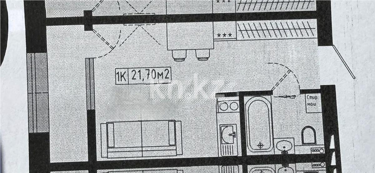 Продажа 1-комнатной квартиры, 22 м² в Астане