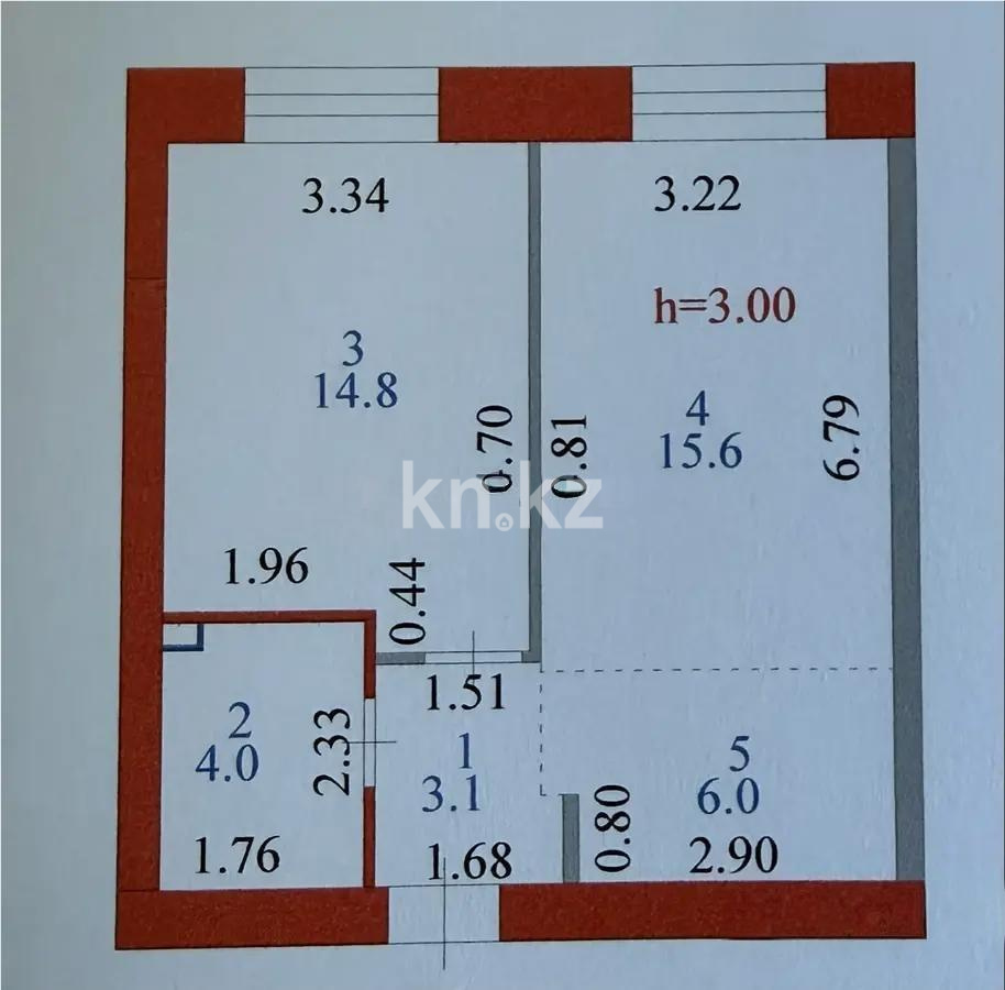 Продажа 2-комнатной квартиры, 44 м² в Астане - фото 6