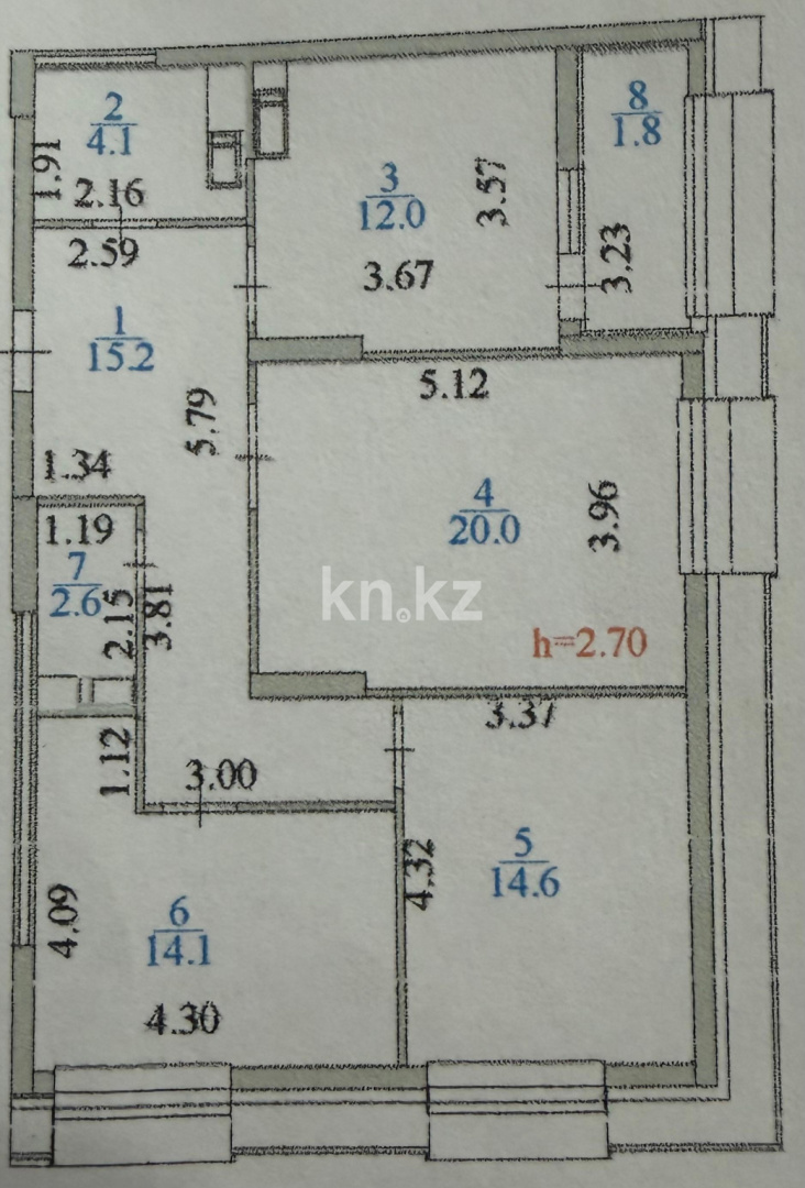 Продажа 3-комнатной квартиры, 86.2 м² в Астане - фото 2