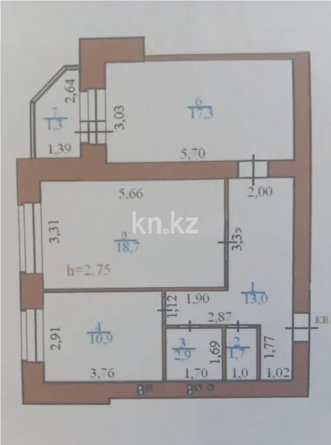 Продажа 2-комнатной квартиры, 65 м² в Астане - фото 5