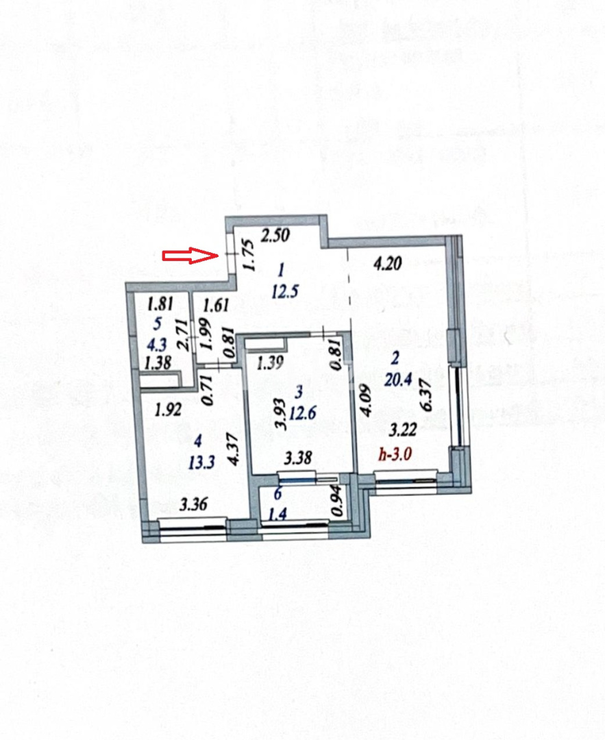 Продажа 3-комнатной квартиры, 66 м², ул. Толе би, дом  27 - пр. Улы Дала в Астане - фото 2