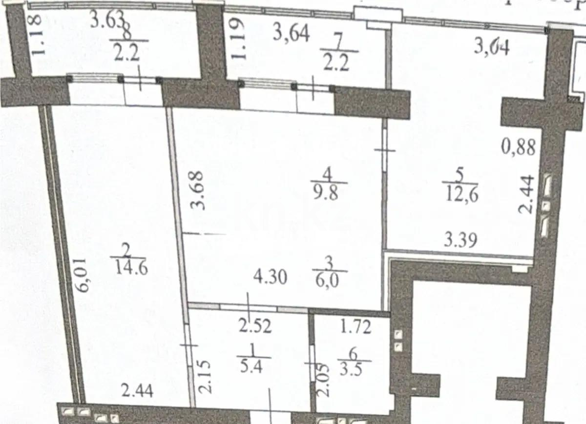 Продажа 2-комнатной квартиры, 57 м² в Астане - фото 5