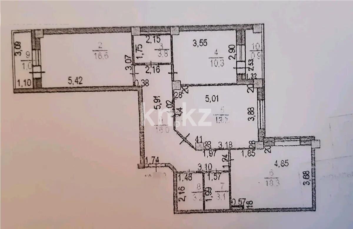 Продажа 3-комнатной квартиры, 93.8 м² в Астане - фото 8