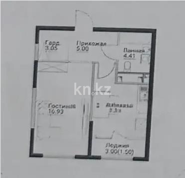 Продажа 1-комнатной квартиры, 42.1 м² в Алматы