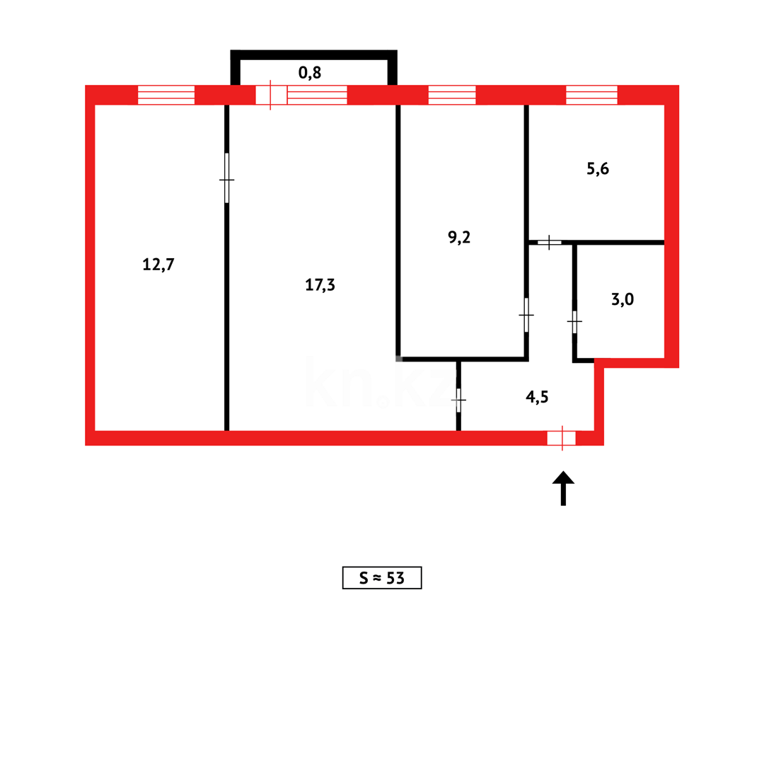 Продажа 3-комнатной квартиры, 53 м² в Темиртау - фото 11