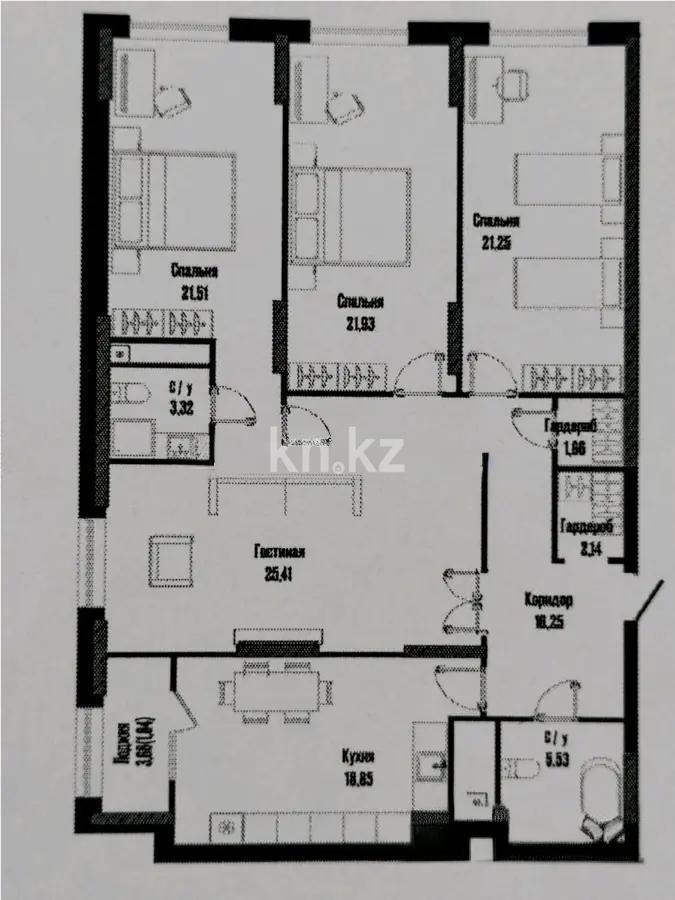 Продажа 4-комнатной квартиры, 140 м² в Астане - фото 2