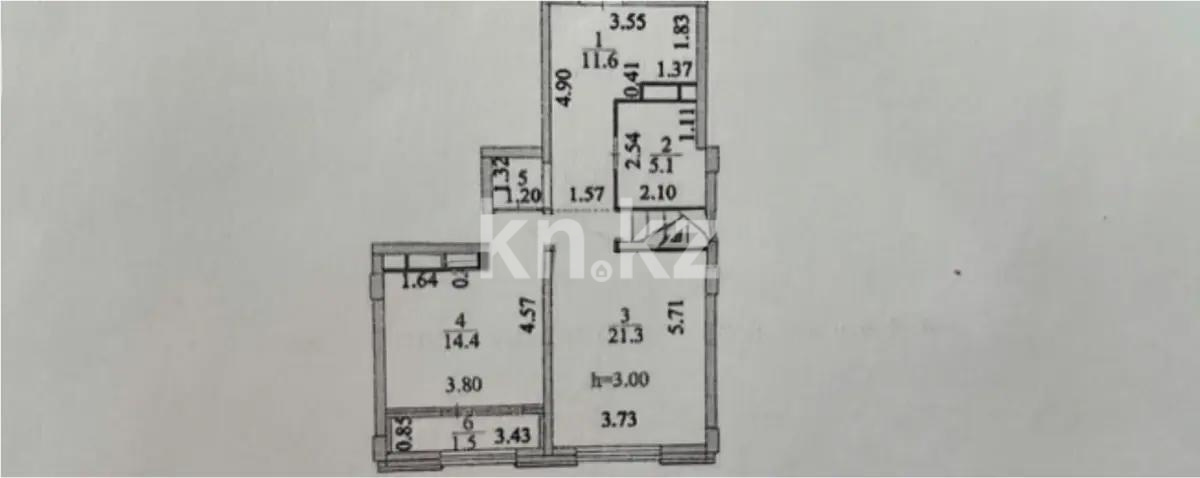 Продажа 2-комнатной квартиры, 57 м², ул. Калдаякова, дом  6 в Астане - фото 6