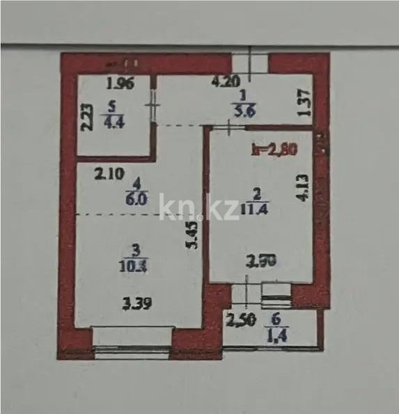 Продажа 2-комнатной квартиры, 40 м² в Астане - фото 6