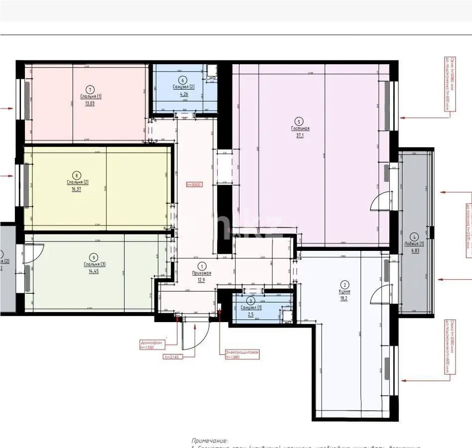 Продажа 4-комнатной квартиры, 130 м², пр. Туран, дом  40/1 в Астане