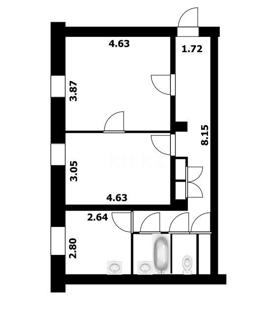 Продажа 2-комнатной квартиры, 60 м² в Усть-Каменогорске - фото 14