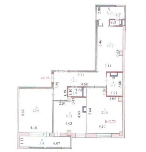 Продажа 3-комнатной квартиры, 106.1 м² в Астане - фото 4