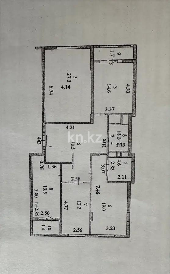 Продажа 4-комнатной квартиры, 120.3 м², ул. Байтурсынова, дом  16 в Астане - фото 10