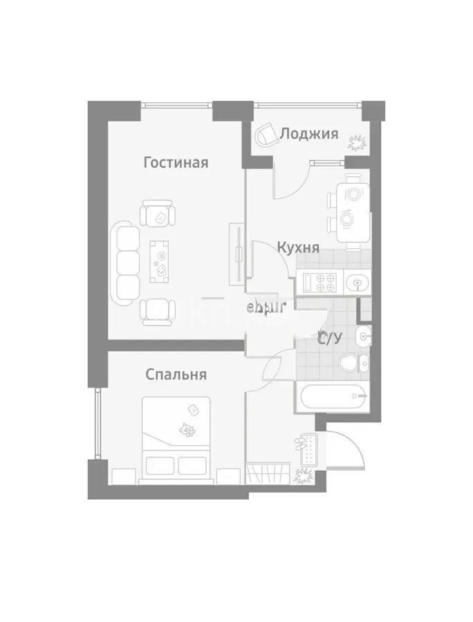 Продажа 2-комнатной квартиры, 55 м², ул. Омарова, дом  3 в Алматы - фото 9