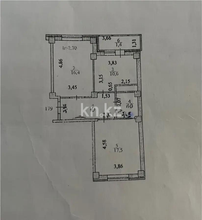 Продажа 2-комнатной квартиры, 58.9 м², пр. Тлендиева, дом  44а в Астане - фото 6