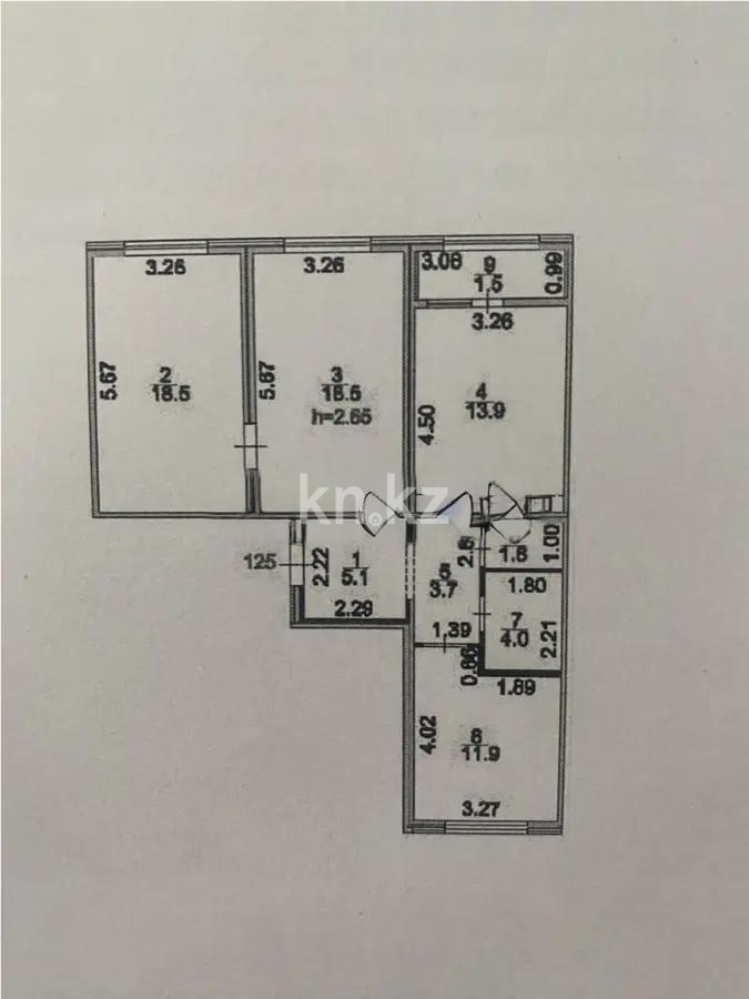 Продажа 3-комнатной квартиры, 78.9 м² в Астане - фото 8