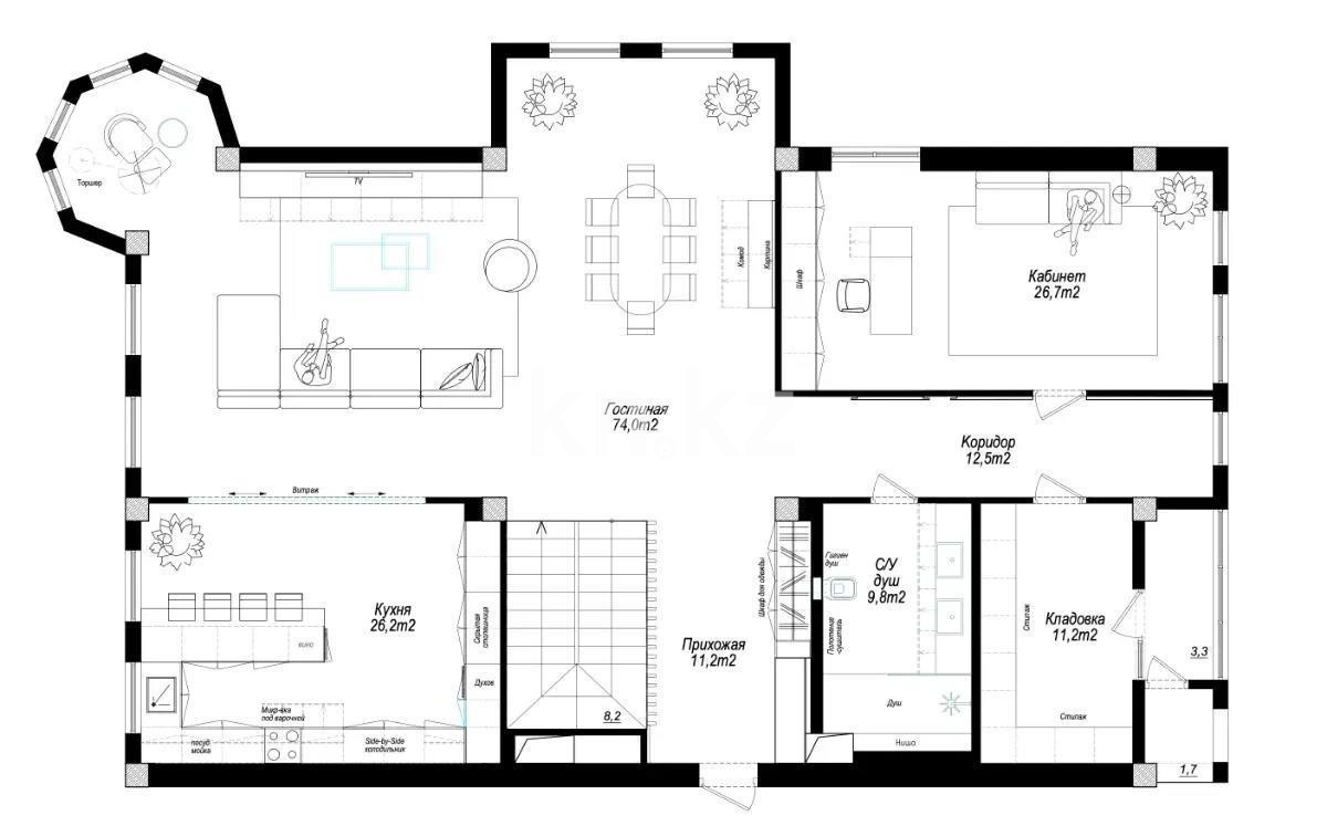 Продажа 5-комнатной квартиры, 333 м², ул. Рубинштейна, дом  21а в Алматы - фото 8
