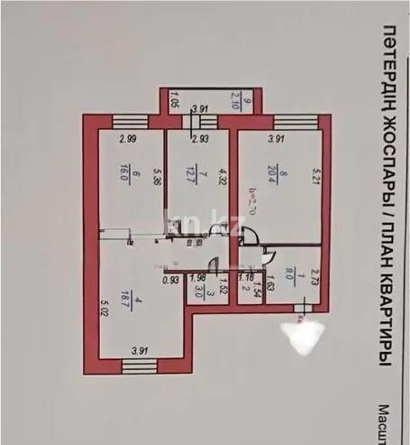 Продажа 3-комнатной квартиры, 89.4 м² в Астане - фото 7