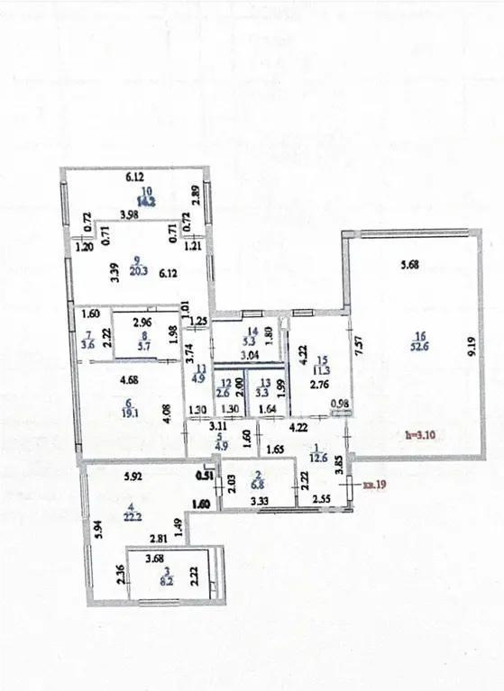 Продажа 4-комнатной квартиры, 197.6 м² в Астане