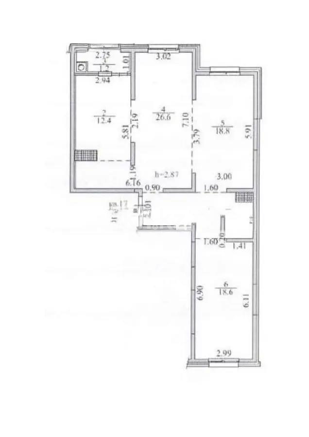 Продажа 3-комнатной квартиры, 89.2 м² в Алматы