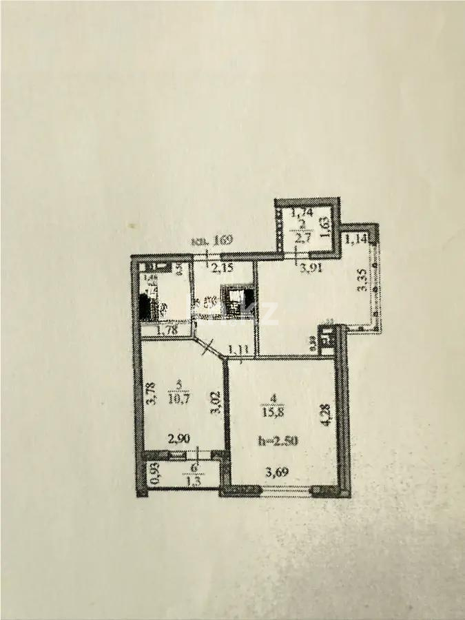 Продажа 2-комнатной квартиры, 53.6 м² в Алматы - фото 4
