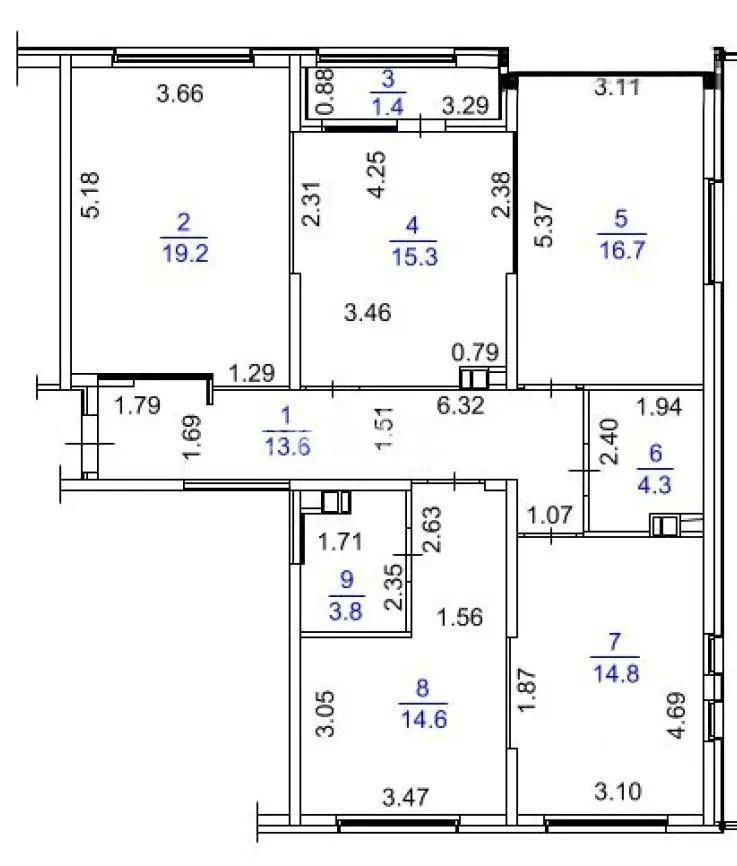 Продажа 4-комнатной квартиры, 105 м² в Алматы - фото 9