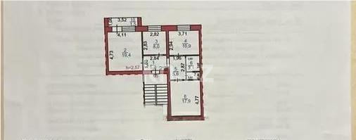 Продажа 3-комнатной квартиры, 74 м² в Караганде