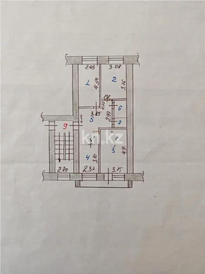 Продажа 3-комнатной квартиры, 65 м², ул. Бобруйская, дом  5а в Караганде - фото 7