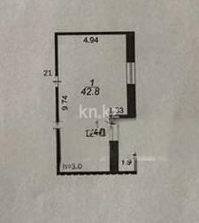 Продажа 2-комнатной квартиры, 42 м², ул. Муканова в Караганде - фото 8