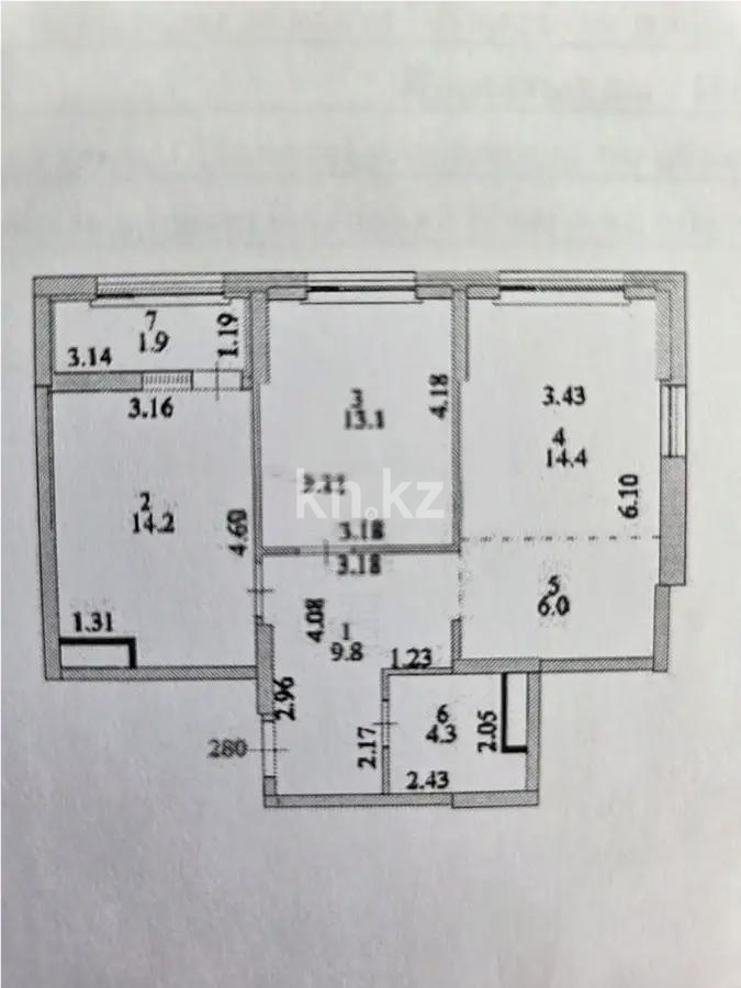 Продажа 3-комнатной квартиры, 64 м² в Астане - фото 7