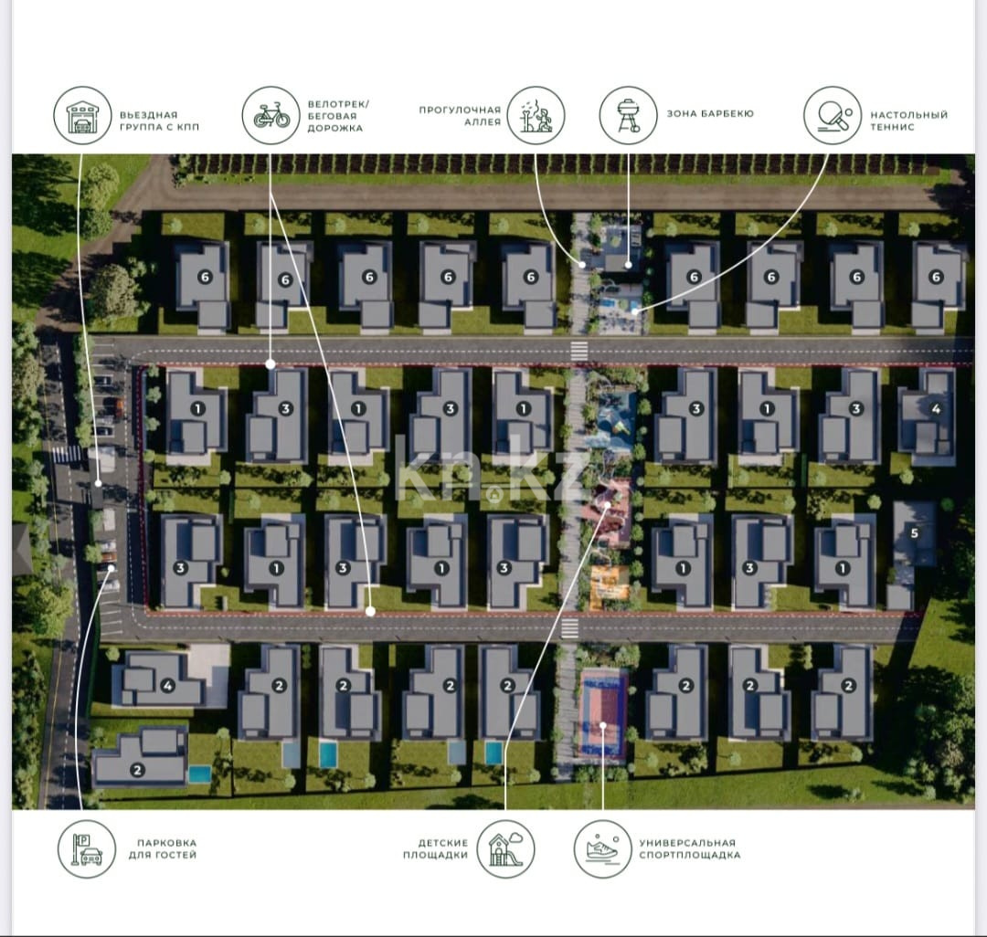 Продажа 3-комнатного дома, 201 м², ул. Новостройка в Алматы - фото 19