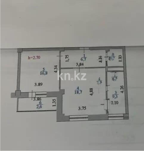 Продажа 2-комнатной квартиры, 58.3 м² в Астане - фото 6
