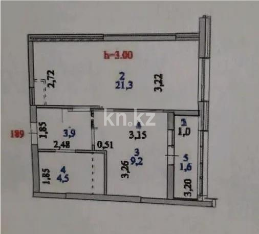 Продажа 1-комнатной квартиры, 41 м² в Астане